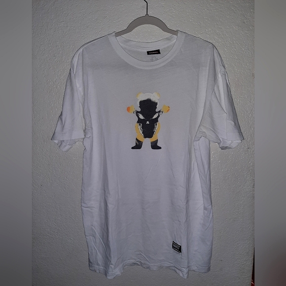 GRIZZLY GRIPTAPE MARVEL GHOST RIDER LARGE WHITE T-SHIRT - Picture 1 of 3